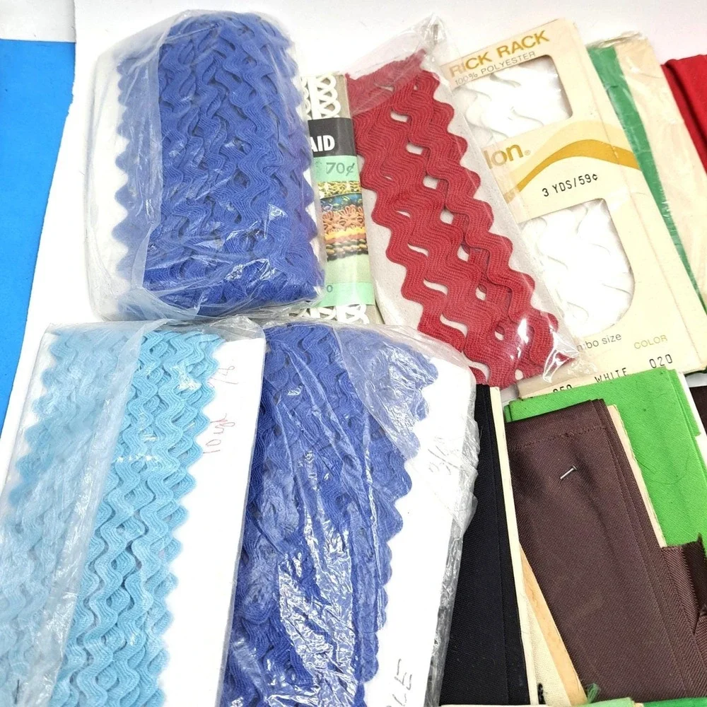 Vintage Sewing Trim Lot 52pc Destash Bundle 1960s-90s Sewing Supplies